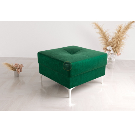 Taburet s kontajnerom 55x55 cm - zelená