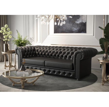 Sofa MANCHESTER II 188 cm prírodná koža - Pohovka s funkciou spania, Koža F-70