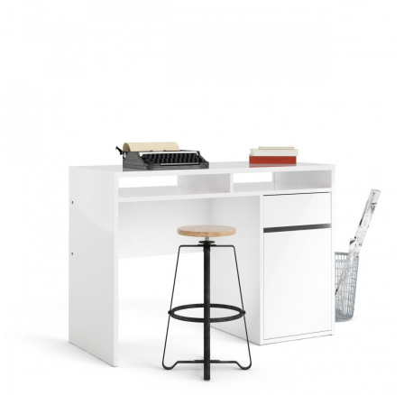Písací stôl FELIX 488, biely lesk