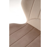 Jedálenská stolička K538 VELVET, Béžový Bluvel 40/Čierna