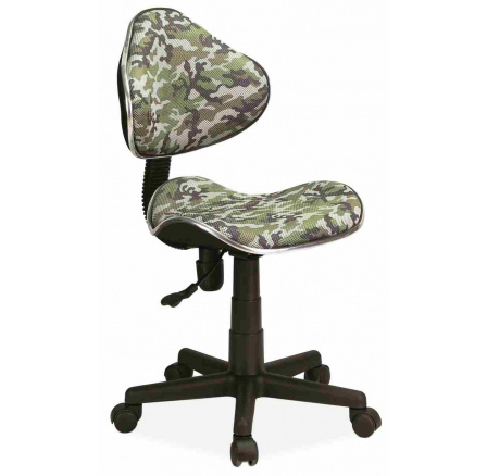 Q-G2 - kancelárska stolička (detská) MASK - zelená/béžová (OBRQG2MO) kolekcia "S" (K150-Z) (S)
