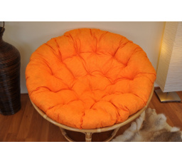 Vankúš deluxe pre kreslo papasan 110 cm - oranžový