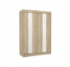 Posuvná skriňa s lacobelom KAREN 150 Sonoma+White Lacobel