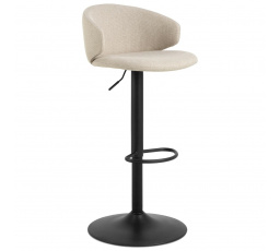 Barová stolička Ella béžová/ čierna Basel 24