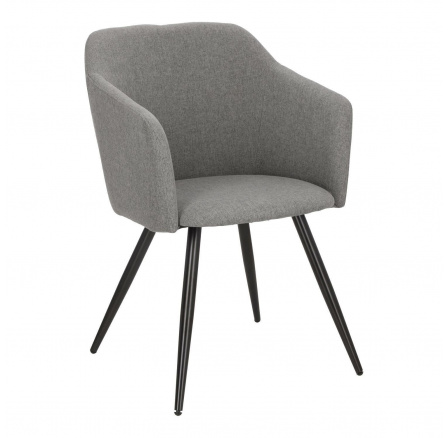 Stolička Molto Black tmavo sivá