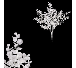 Buxus - umělý trs, barva matná bílá