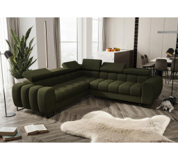Rohová sedacia súprava ASPEN MAX 260x260 cm - zelená, ľavá