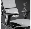 Ergonomické kancelárske herné kreslo V Master čierno-biele