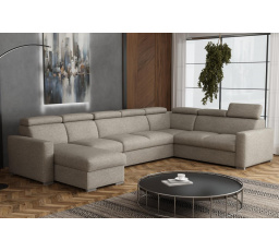 Sedacia súprava Petrit U1 ľavá Aragon hnedošedá