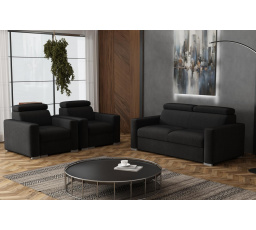 Sedacia súprava Petrit 3+1+1 Kronos čierna