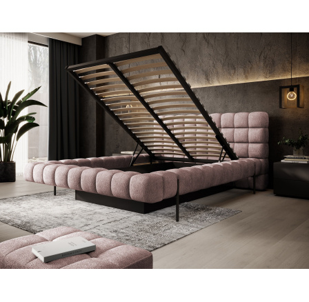 Posteľ Magentta + kovový rám / plynový zdvihák / úložný box na posteľnú bielizeň 160x200 Touch 24 1