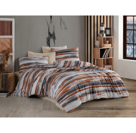 Obliečky krep 140x200, 70x90 cm Merlin béžový hotelový uzáver Obliečky krep 140x200, 70x90 cm Merlin béžový hotelový uzáver