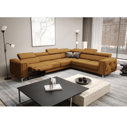 Rohová sedacia súprava s funkciou, relax ORION I 325x255 cm - pravá, oranžová Rohová sedacia súprava s funkciou, relax ORION I 325x255 cm - pravá, oranžová