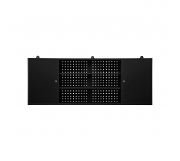 Skrinka na náradie LEO, 1600 x 600 x 200 mm, All Black: čierna