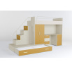Vyvýšená posteľ PARADISE 5, Kašmír Žltá matná
