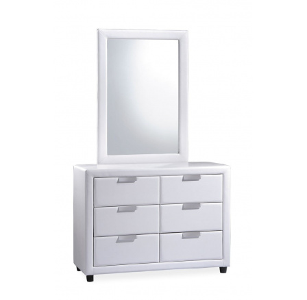 Komoda so zrkadlom - MITO biela