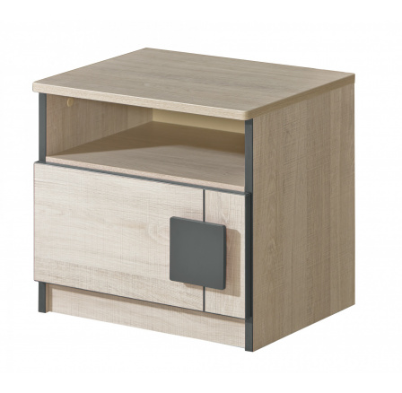 Nočný stolík GUMI - G12 Dub Santana Farba : Dub Santana + sivá Nočný stolík GUMI - G12 Dub Santana Farba : Dub Santana + sivá