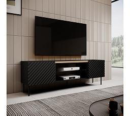 TV komoda ONDA EF, čierna / dub artisan