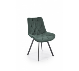 Jedálenská otočná stolička K519, zelená/čierna