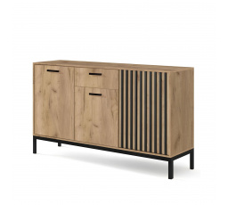 Komoda LAMINO KM-1, Dub Craft/Čierna