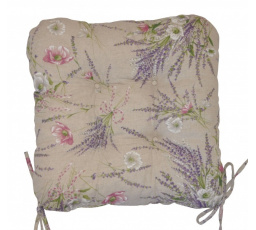 Vankúš na sedenie UNI levanduľa + mak