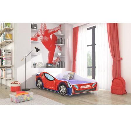 Posteľ s matracom SPIDER 160x80 Červená Posteľ s matracom SPIDER 160x80 Červená