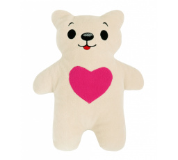 Tvarovaný vankúšik medvedík so srdcom