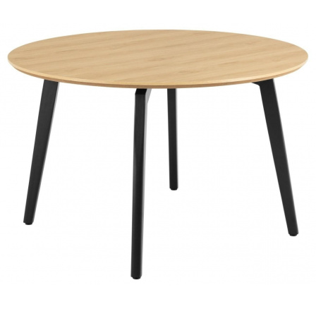 Stôl Cadiz okrúhly 120cm                  prírodný/čierny
