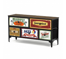 Komoda s 5 zásuvkami, 103x30x56