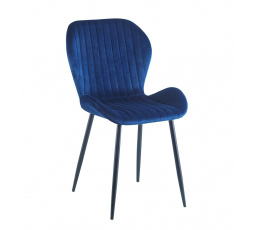 Zamatová stolička modrá K1-FX
