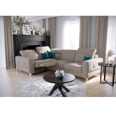 Rohová sedacia súprava MALIBU, relax s funkciou spania 185x250 cm - ľavá, béžová Rohová sedacia súprava MALIBU, relax s funkciou spania 185x250 cm - ľavá, béžová