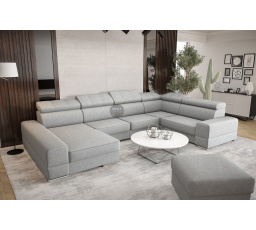 Rohová sedacia súprava ROYAL MAX II priemer 30x375x185 - voliteľný odtieň, pravá