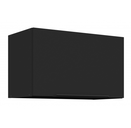 Horná skrinka SIENA - 60 GU-36 1F, Čierna mat/Čierna mat