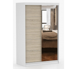 Šatní skriňa NOEMI 05, Biela/Sonoma