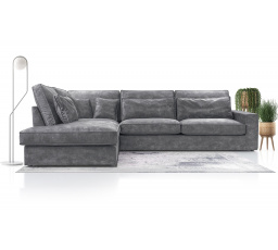 Rohová sedacia súprava Carny L Palladium 15 sivá