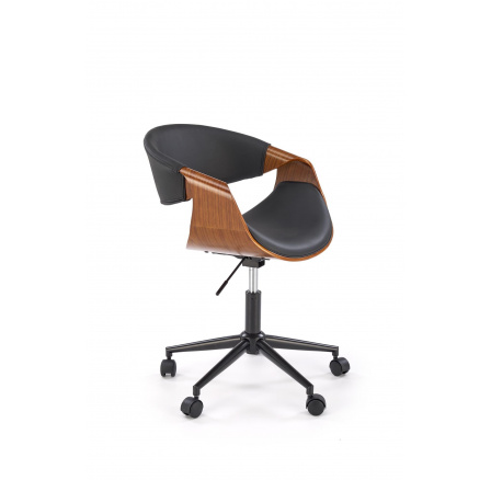 Kancelárske kreslo BILBO, čierna / orech