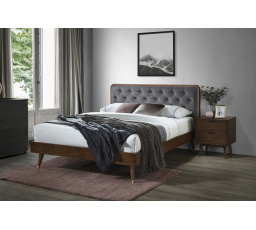 Posteľ CASSIDY 160, Sivá/Orech