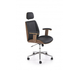 Kancelárske kreslo TIMBER, Orech/Čierna