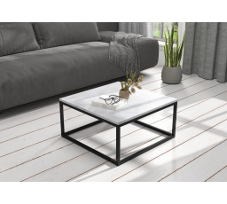 Konferenčný stolík BELTEN 65x65 Čierny+Betón