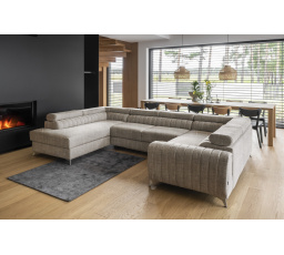 Rohová sedacia súprava v tvare U LOUIS, Marte 20 ľavá