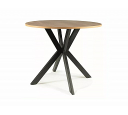 Jedálenský stôl TALIA II, Dub/Čierny matný