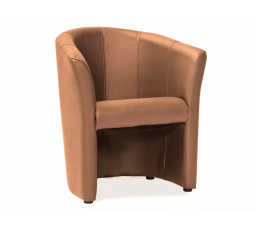 Kreslo TM-1, Svetlo hnedá ekokoža Ek-4/Wenge