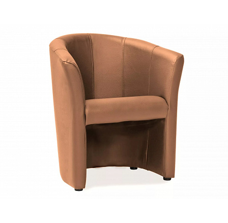 Kreslo TM-1, Svetlo hnedá ekokoža Ek-4/Wenge