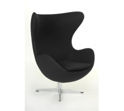 Kreslo Vajce čierny kašmír 1 Premium