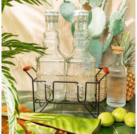 LOMI dvojité klepnutie obdĺžniková nádoba 2x2.3l 888330