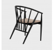 Stolička CALIDO Čierna 55x58x78 cm 739316