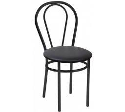 Stolička eko čierna - čierny rám Tulipán