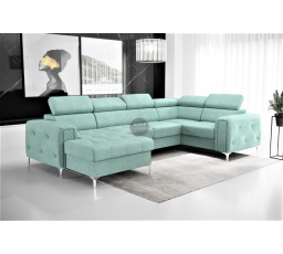 Rohová sedacia súprava ORION MAX III s funkciou spania 165x320x185 cm - mätová, pravá