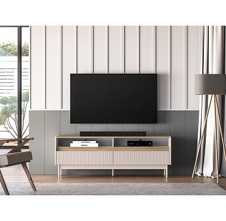TV komoda DUNEA 07, kašmír / dub Cremona