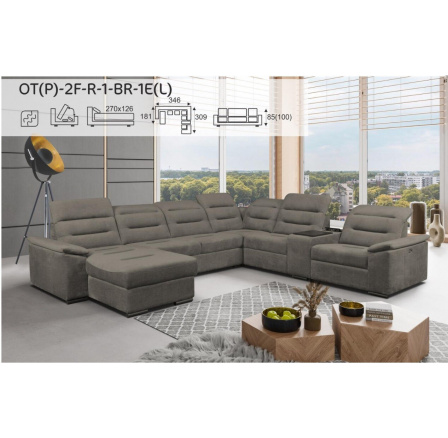 Sedacia súprava EXCLUSIVE OT+2F+R+1+BR+1E , Solar Vogue